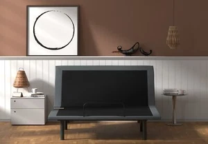 OS4 Black and Grey King Adjustable Bed Base With Head and Foot Position Adjustme - Picture 1 of 5