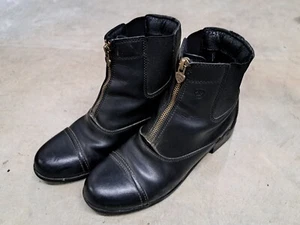 Ariat Black Leather Cap Toe Boots 5 - Picture 1 of 9