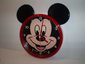 Disney Mickey Mouse Quartz Analog 8" Wall Clock By Lorus - Picture 1 of 3