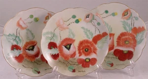 ROSENTHAL HAND PAINTED POPPY PLATES - Picture 1 of 7