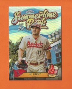 2024 Topps Chrome Summertime in the Park Mike Trout #SITP-10 Los Angeles Angels - Imagen 1 de 2