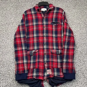 Diamond Supply Co. Shirt Men Large Plaid Flannel Button Up Long Sleeve Cotton L - Picture 1 of 8