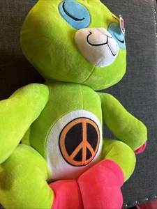 Goodstuff große Yogimals 16 Zoll grün schlafende Liebe Meditation Katze Plüsch NEU - Bild 1 von 5