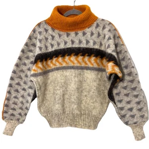 Suéter Alafoss Icewool para mujer S cuello alto manga Dolman suroeste islandés - Imagen 1 de 6