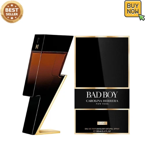 Bad Boy Elixir de Carolina Herrera, 3,4 OZ eau de parfum elixir spray para hombres - envío rápido Foto 1 de 1