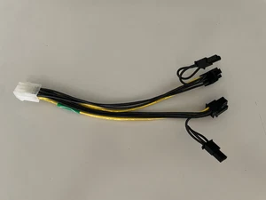 EPS12V/CPU 6pin to dual 6+2pin PCI-E PCI express  cable Y splitter YPCIE628 - Picture 1 of 6