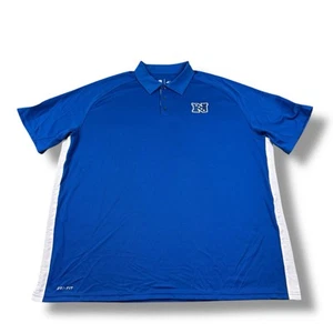 Nike NFL On-Field Pro Bowl NFC Conference Blue Dri-Fit Polo Shirt Mens 2XL LNWOT - Picture 1 of 9