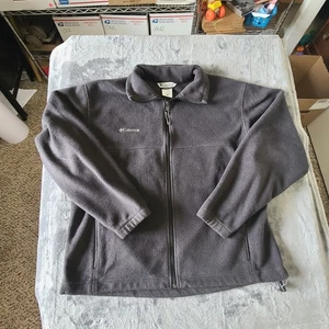 Columbia Full Zip Herren große Fleecejacke Taschen verstellbarer Bund  - Bild 1 von 12