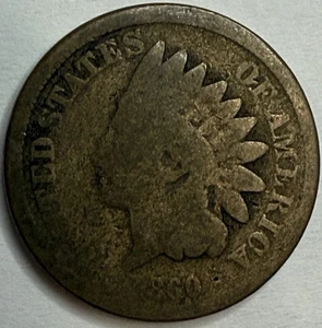 1860 Round Bust - Indian Head Cent - Exact Coin Imaged #IND492 - Picture 1 of 2