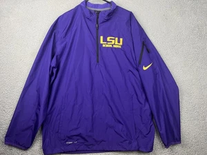 Chaqueta LSU Tigers Para Hombres Mediana Bengala Latón Nike Storm-FIT Media Cremallera Pullover - Imagen 1 de 23