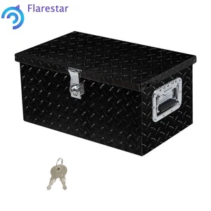 20X12X9.5 Aluminum Diamond Plate Truck Tool Box Storage W/ Lock & Key - Picture 1 of 12