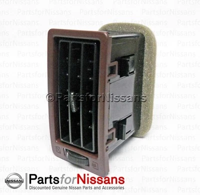 Cuerpo rígido genuino Nissan 1986-1993 D21 rojo exterior ventilación de aire acondicionado 68760-23G02 Foto 1 de 4
