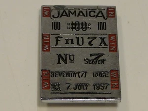 Clip de dinero vintage 7 de julio de 1957 Jamaica 7ª carrera carreras de caballos - Imagen 1 de 2
