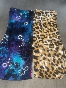 Girls Juniors Size Medium 7-9 Printed Leggings  - Picture 1 of 8