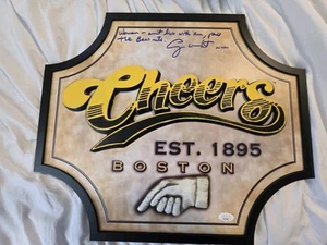 Cheers TV Show Holzschild 18 x 15,5 cm handsigniert von Norm George Wendt JSA - Bild 1 von 15
