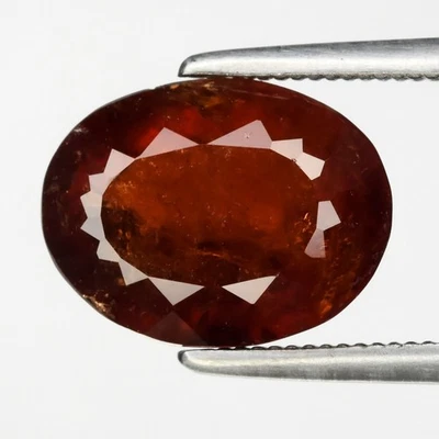 💎 Granada Spessartite Laranja Média Natural Oval 4,96ct 10,5x8mm - Gema da Nigéria - Imagem 1 de 4
