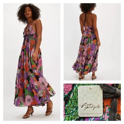 free people Bayside Floral Maxi Dress Party Combo Medium NWT $168 - Image 1 of 4