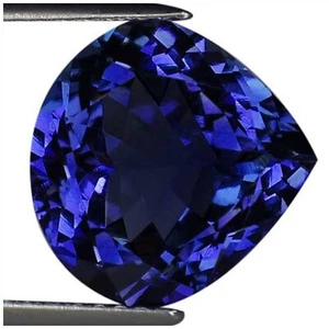 Blocco D Naturale Certificato IGI 6,03 Ct Tanzanite Taglio Pera AA+ Verde Blu Viola - Foto 1 di 2
