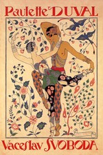 PAULETTE DUVAL VACESLAV SVOBODA DANCERS DANCING BIRDS VINTAGE POSTER REPRO