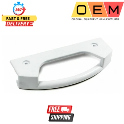 Bosch Neff Siemens 096110 White Refrigerator Fridge Freezer Door Handle 00096110 - Image 1 of 3