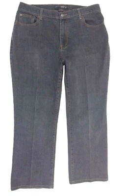 Jeans jeans Venezia feminino perna reta algodão stretch azul 18 médio 36x28 - Imagem 1 de 4