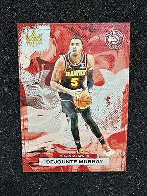 2023-24 Panini Court Kings Dejounte Murray Stealth Parallel Atlanta Hawks SP - Image 1 of 2