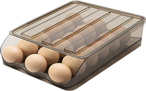 Large Capacity Auto Rolling Egg Holder for Refrigerator, Egg Fresh Storage Box f - Picture 1 of 12