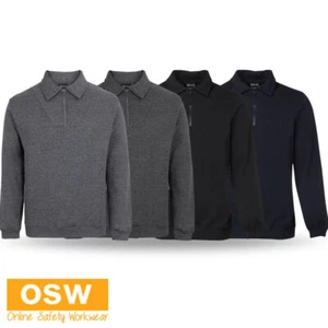 JB'S 1/2 Zip It Up Fleecy Sweat Long Sleeves Added Comfort Classic Fit 3FSZ - Picture 1 of 18