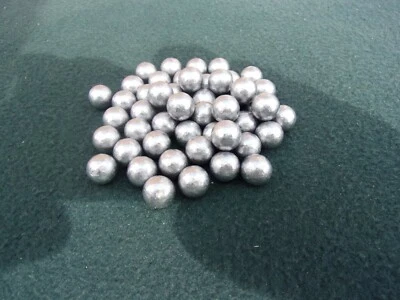 50 12mm approx round lead balls catapult  slingshot ammo  - Image 1 of 2