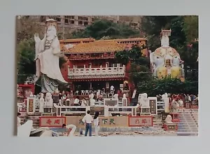 PC011 British HongKong Posted Postcard 19 To Italy Repulse Bay Tin Hau - Picture 1 of 3