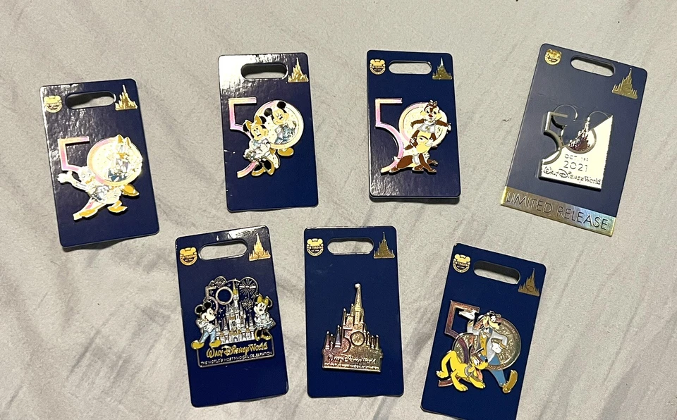 Walt Disney World 50th Anniversary Pin Traders collection Lot Brand New Unopened - Image 1 of 1