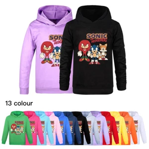 Sonic The Hedgehog Game Hoodies Sweatshirt Casual Jumper Pullover Kids Gift - Picture 1 of 19