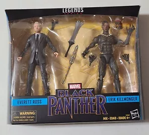 Paquete de 2 figuras Black Panther Marvel Legends 2017 Everett Ross y Erik Killmonger - Imagen 1 de 2