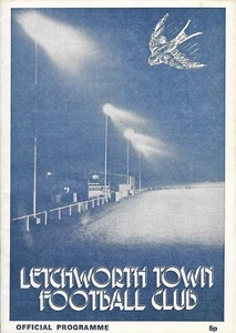 Letchworth Town v Watford. Friendly Match. Herts Senior Cup S/F. 1975-1976 - Picture 1 of 1