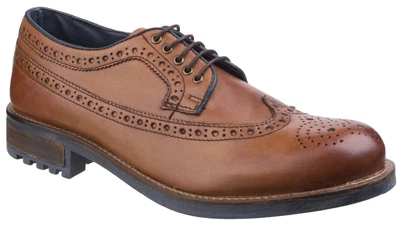 Cotswold Poplar Leather Mens Brogue Dress Shoes