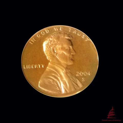 2004-S Lincoln 1 Cent PCGS PR69RD DCAM Cover