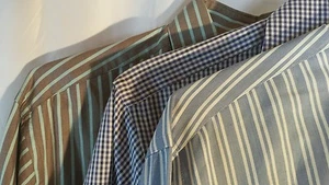 Lot of 3 Peter Millar Shirts Mediumn Stripe/Plaid/Check Multicolored 100% Ctn 😀 - Picture 1 of 7