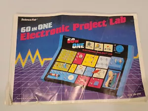 1986 Science Fair 60 in 1 Radio Shack Electronic Project Lab USERS MANUAL ONLY - Picture 1 of 9