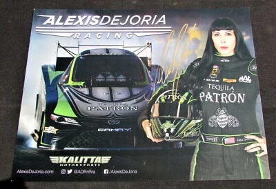 2017 Alexis Dejoria Tequilla Patron Funny Car NHRA Autographed HANDOUT/POSTCARD - Image 1 of 2