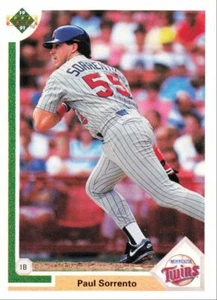 1991 Upper Deck Baseball Paul Sorrento Minnesota Twins #680 - Picture 1 of 2