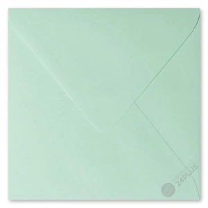 25x Briefumschläge feuchtklebend Minze 14,0x14,0cm (140x140mm) - Bild 1 von 1