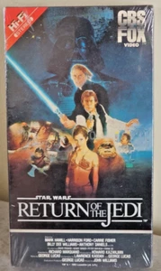 Star Wars Return of the Jedi VHS 1986 Sealed CBS/FOX Watermarks HiFi Red Label - Picture 1 of 11