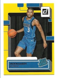 Jaden Hardy 2022-23 Donruss Rated Rookie #235 Yellow Flood RC Dallas Mavericks - Bild 1 von 2