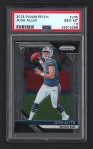 Josh Allen Bills 2018 Panini Prizm #205 Rookie Card Rc PSA 10 (Gem Mint) X396 - Bild 1 von 2