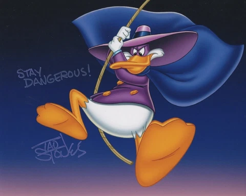 Tad Stones Signed 8x10 Photo Darkwing Duck 1 COA Cover
