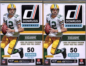 2016 PANINI Donruss Football Cards Hanger Boxes - 2 Boxes - RC's Wentz, Prescott - Picture 1 of 1