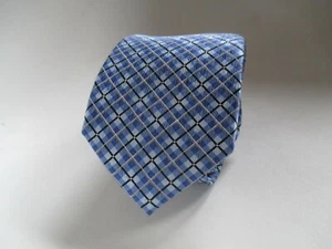 Corbata de cuello de seda azul portafolio Perry Ellis para hombre longitud clásica 58" nueva con etiquetas - Imagen 1 de 6