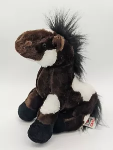 "Ganz Webkinz Pinto Caballo de Peluche Caballo Pinto Marrón y Blanco 9" - Imagen 1 de 4