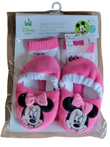 Disney Baby Cute Minnie Pink Shoe & Sock Set 0-18 Months - Picture 1 of 1