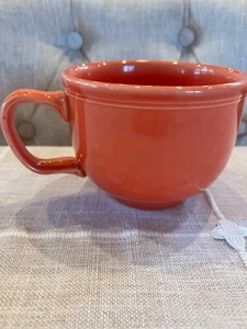 VINTAGE RETIRED Fiesta Orange Jumbo Mug 18oz Coffee Cup HLC Fiestaware MKD NN - Picture 1 of 6